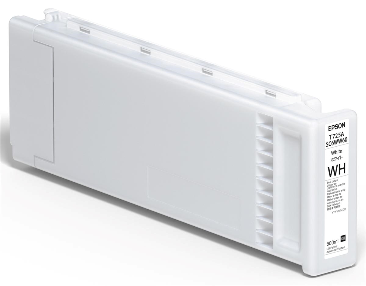Epson T725A SC6WW60N ホワイトインク 600ml EPSON UltraChrome DG White 600ML Cartridge, T725A | Shades of Paper