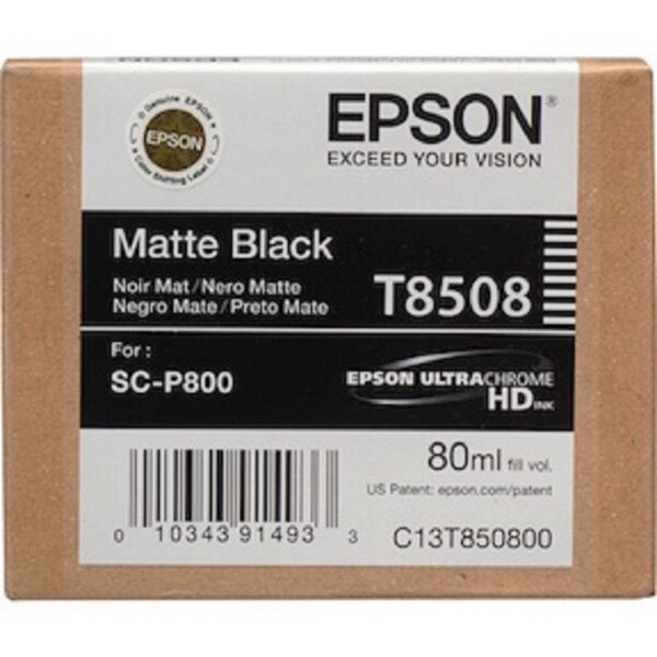 Epson UltraChrome HD Matte Black Ink 80 ml, T85080N Shades of Paper