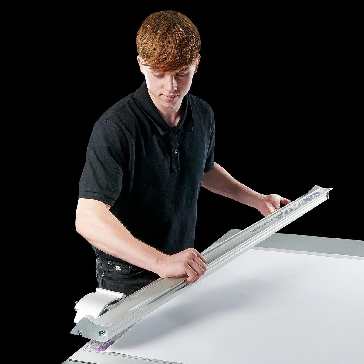 Simplex Large Format Cutter 124” Shades of Paper