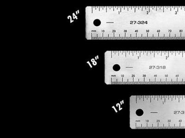 Xtreme Stainless Steel Ruler - 18 Cork Back Scale